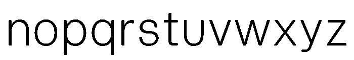 Blei Normalinflatedlight Font LOWERCASE
