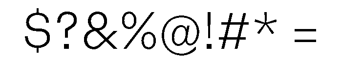 Blei Normallight Font OTHER CHARS
