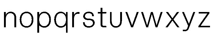 Blei Normallight Font LOWERCASE