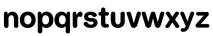 Blei Normalroundedbold Font LOWERCASE