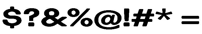Blei Spreadinflatedbold Font OTHER CHARS