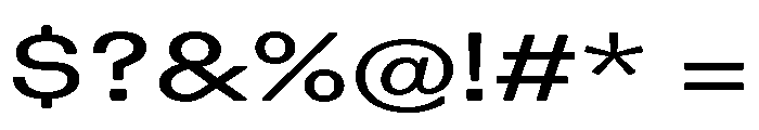 Blei Spreadinflatedmedium Font OTHER CHARS