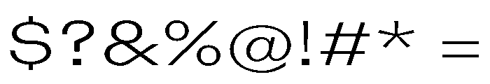 Blei Spreadlight Font OTHER CHARS