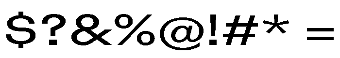 Blei Spreadmedium Font OTHER CHARS