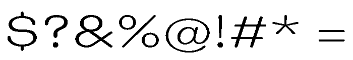 Blei Spreadroundedlight Font OTHER CHARS