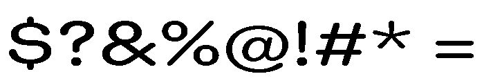 Blei Spreadroundedmedium Font OTHER CHARS