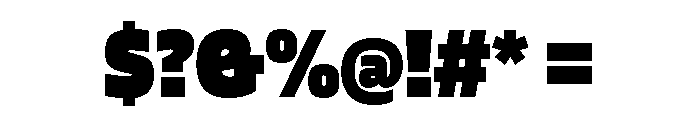Blinker Black Font OTHER CHARS