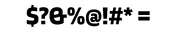 Blinker Bold Font OTHER CHARS