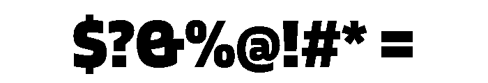 Blinker ExtraBold Font OTHER CHARS
