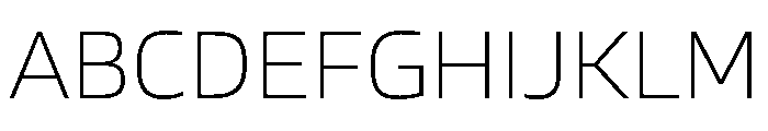 Blinker ExtraLight Font UPPERCASE
