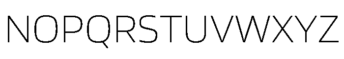 Blinker ExtraLight Font UPPERCASE