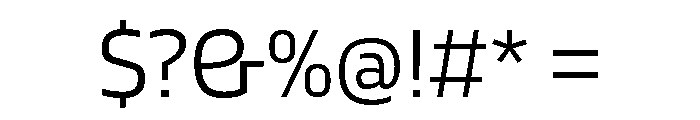 Blinker Light Font OTHER CHARS