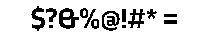 Blinker SemiBold Font OTHER CHARS