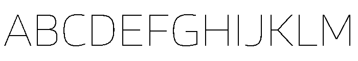 Blinker Thin Font UPPERCASE