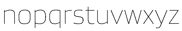 Blinker Thin Font LOWERCASE