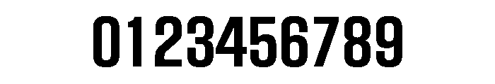 BlockGothic CondensedBold Font OTHER CHARS