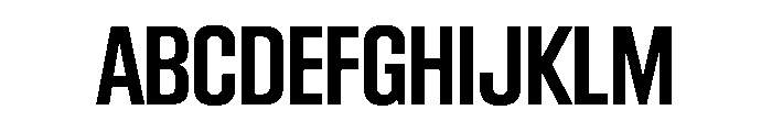 BlockGothic CondensedBold Font UPPERCASE
