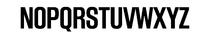 BlockGothic CondensedBold Font UPPERCASE