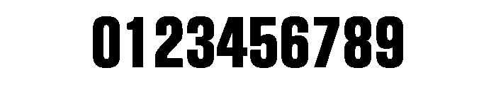 BlockGothic CondensedExtraBold Font OTHER CHARS