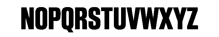 BlockGothic CondensedExtraBold Font UPPERCASE