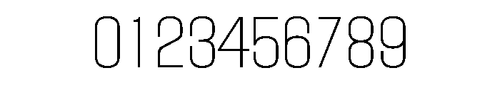 BlockGothic CondensedExtraLight Font OTHER CHARS