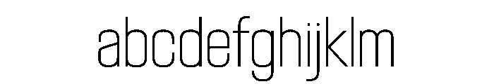 BlockGothic CondensedExtraLight FONT