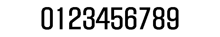 BlockGothic CondensedMedium Font OTHER CHARS