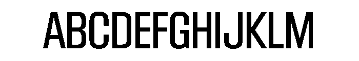 BlockGothic CondensedMedium Font UPPERCASE