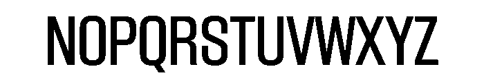 BlockGothic CondensedMedium Font UPPERCASE
