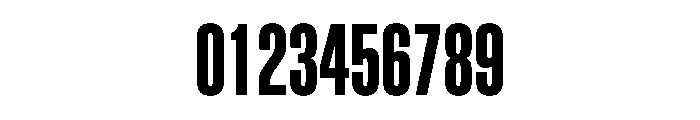 BlockGothic ExtraCondensedBold Font OTHER CHARS