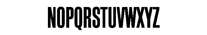 BlockGothic ExtraCondensedDemiBold Font UPPERCASE