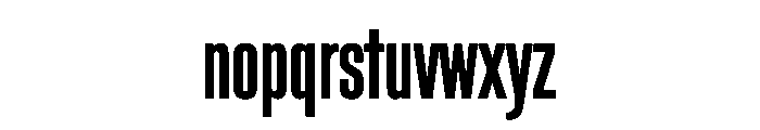 BlockGothic ExtraCondensedDemiBold Font LOWERCASE