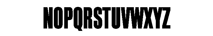 BlockGothic ExtraCondensedExtraBold Font UPPERCASE