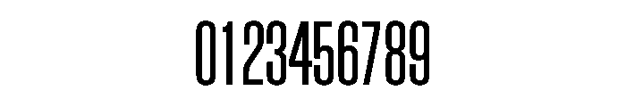 BlockGothic ExtraCondensedLight Font OTHER CHARS