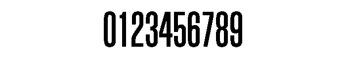 BlockGothic ExtraCondensedMedium Font OTHER CHARS