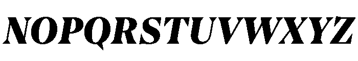 BluuSuuperstar BlackItalic Font UPPERCASE