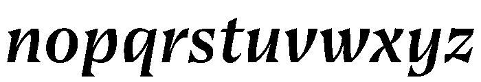 BluuSuuperstar MediumItalic Font LOWERCASE