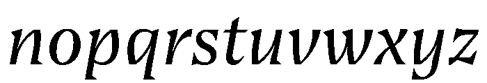 BluuSuuperstar RegularItalic Instance Font LOWERCASE
