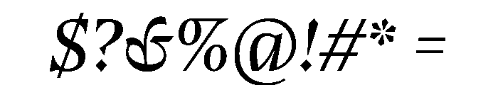 BluuSuuperstar RegularItalic Font OTHER CHARS
