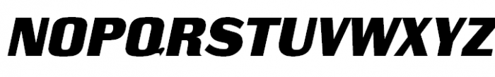 Black Grotesk Black Oblique Font UPPERCASE