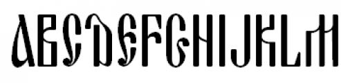 Blagovest 1 One Font UPPERCASE