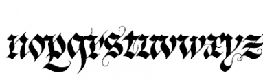 Blonde Fraktur Regular Font LOWERCASE