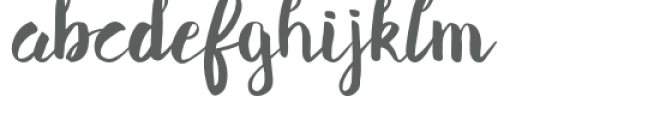 Blush Font LOWERCASE