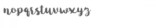 Blusty Script Font LOWERCASE