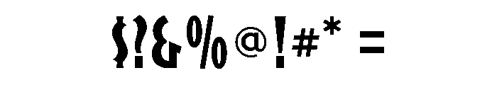 Blakely Bold Font OTHER CHARS