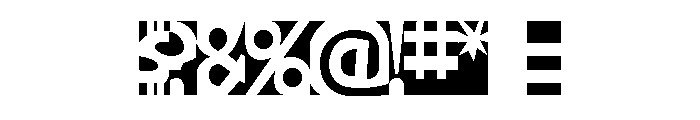 BlancoNeg Color Font OTHER CHARS
