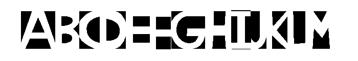 BlancoNeg Color Font UPPERCASE