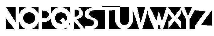 BlancoNeg Color Font UPPERCASE