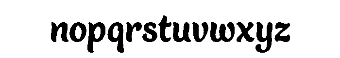 Blanket Heavy Font LOWERCASE