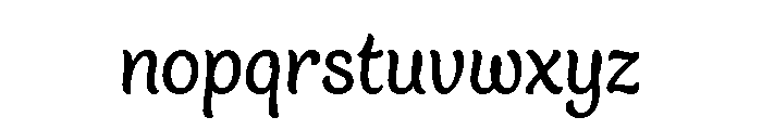 Blanket Regular Font LOWERCASE